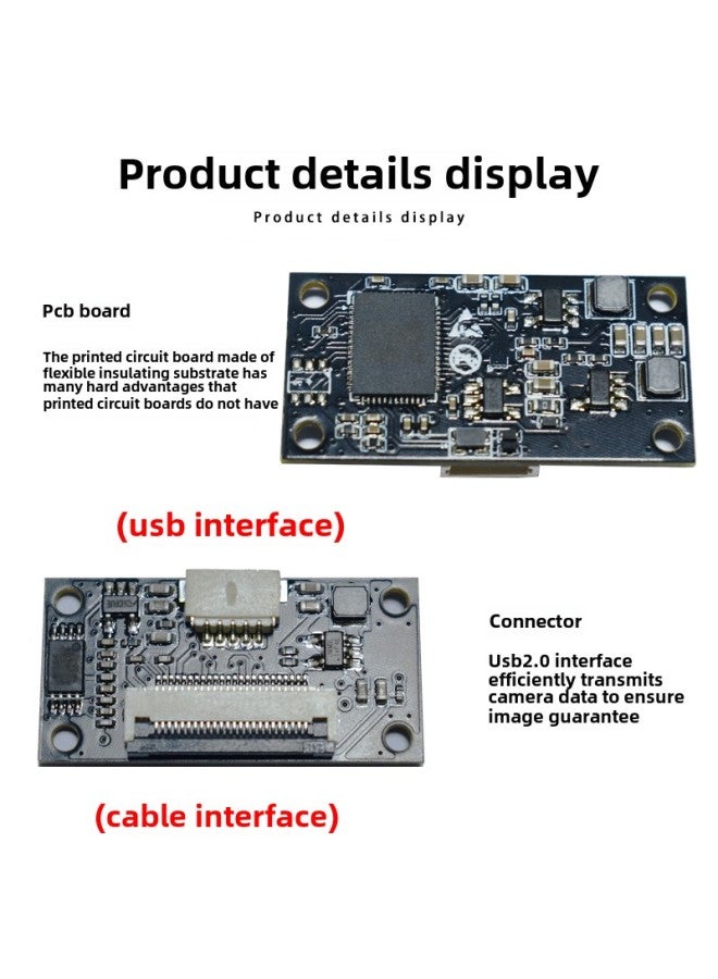 كابل FPC 16 مليون وحدة كاميرا Otg بدون سائق USB 4k HD Imx258 وحدة التركيز التلقائي - اللون: 1200 وات ضبط تلقائي للصورة مصفوفة ناعمة 16 مم + خط اختبار USB 1 متر - Image 3